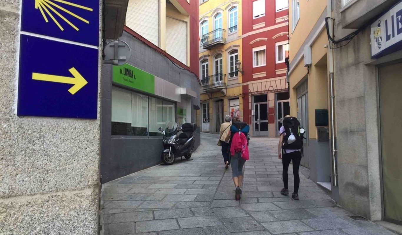 La localidad de A Guarda ha registrado un gran aumento de la presencia de peregrinos en sus calles